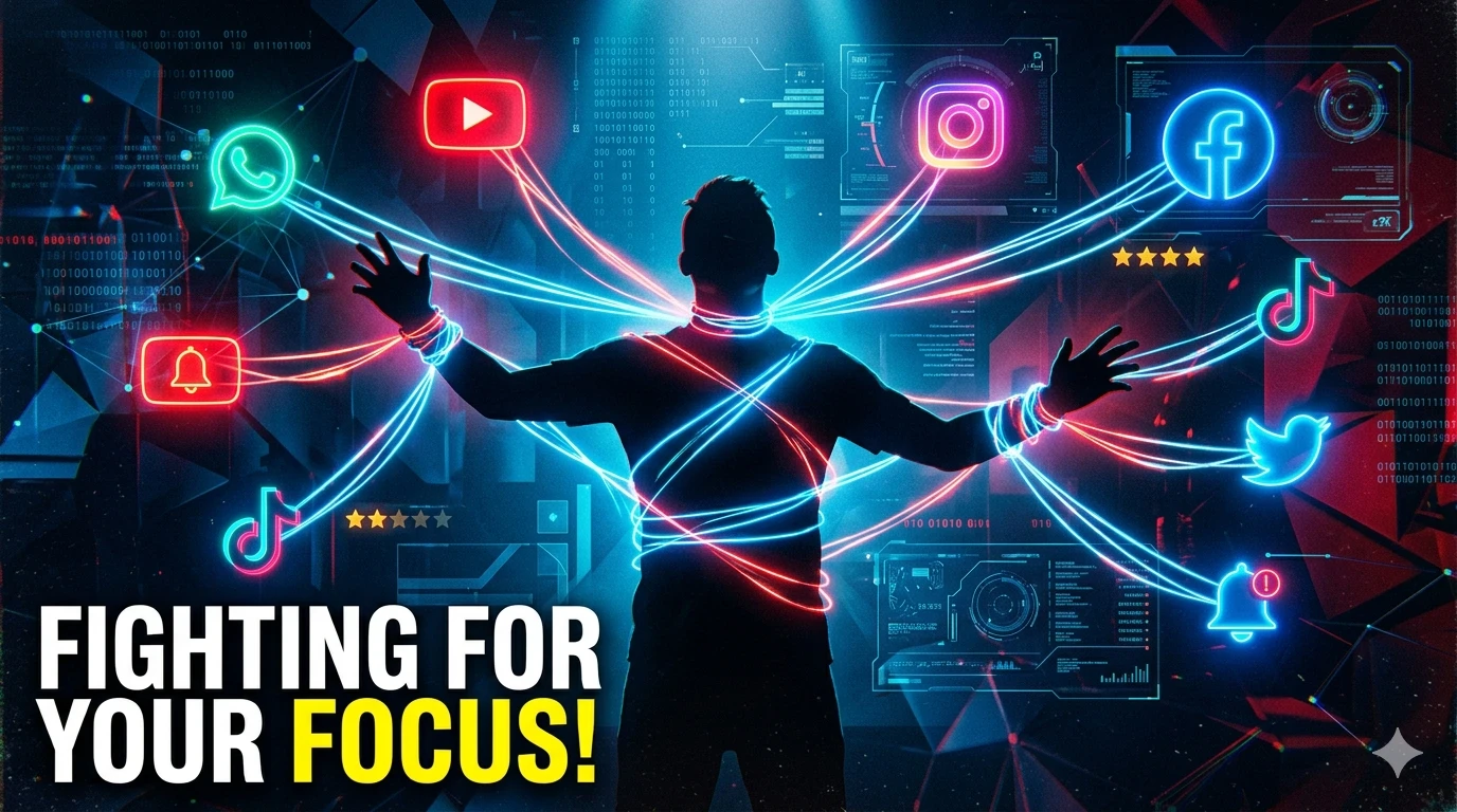 image about 🧠⚡ اقتصاد الانتباه في 2026: كيف تسرقك الخوارزميات… وكيف تستعيد السيطرة؟
