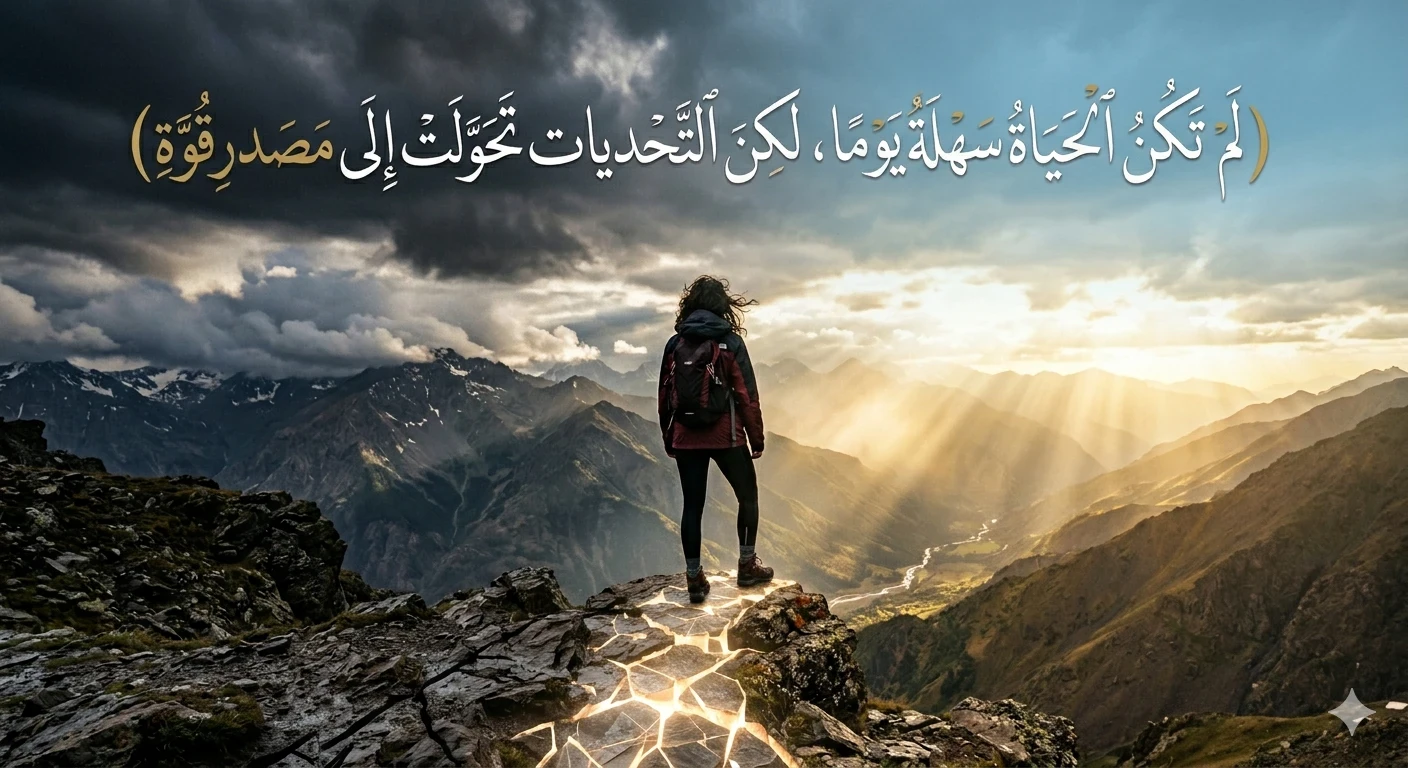 image about لم تكن الحياة سهلة يومًا، لكن التحديات تحولت إلى مصدر قوة