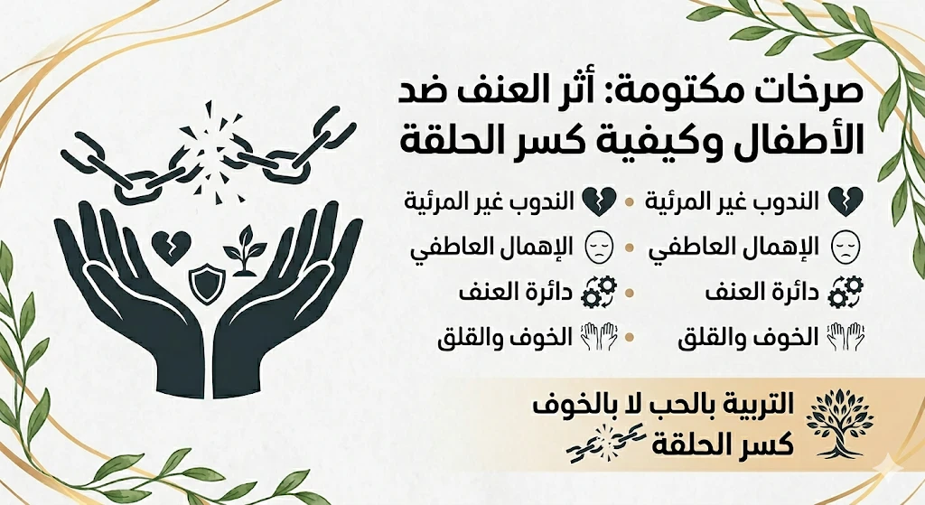 image about  صرخات مكتومة: أثر العنف ضد الأطفال وكيفية كسر الحلقة