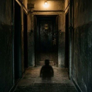 image about الشيء الذي يطرق بابك كل ليلة… لا تفتح أبدًا