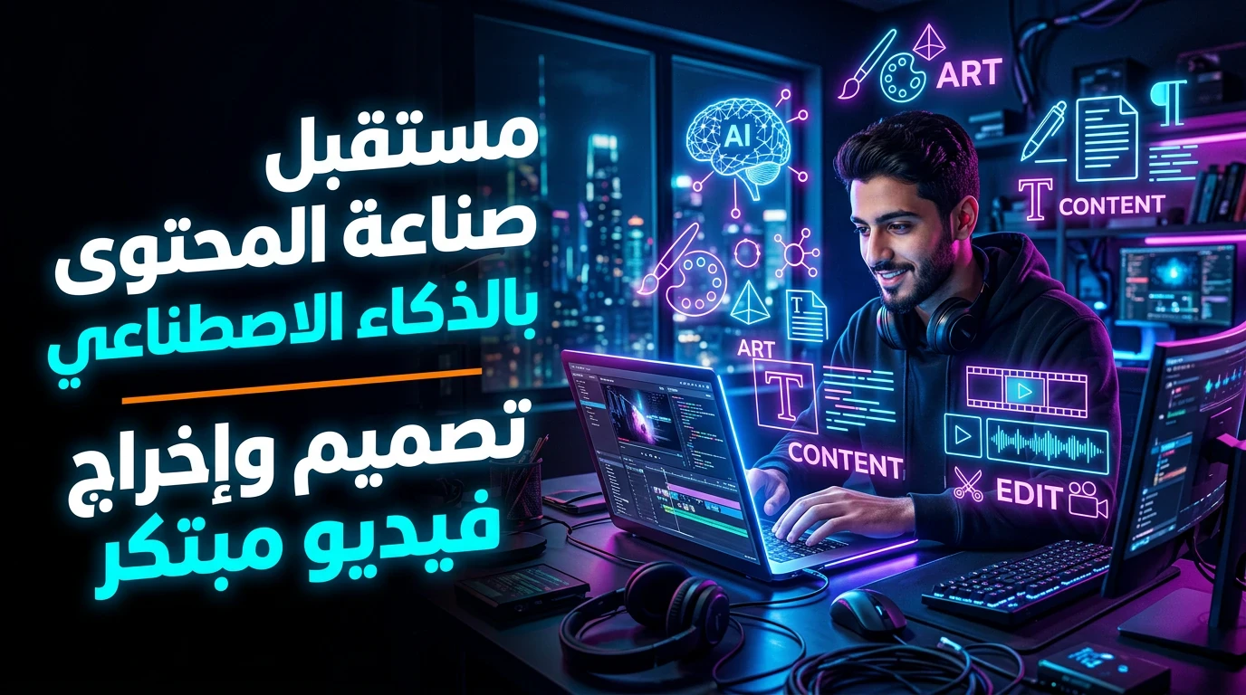 image about كيف تحقق دخل حقيقي من الذكاء الاصطناعي: دليلك الشامل للربح من التصميم والكتابة والفيديو في 2026