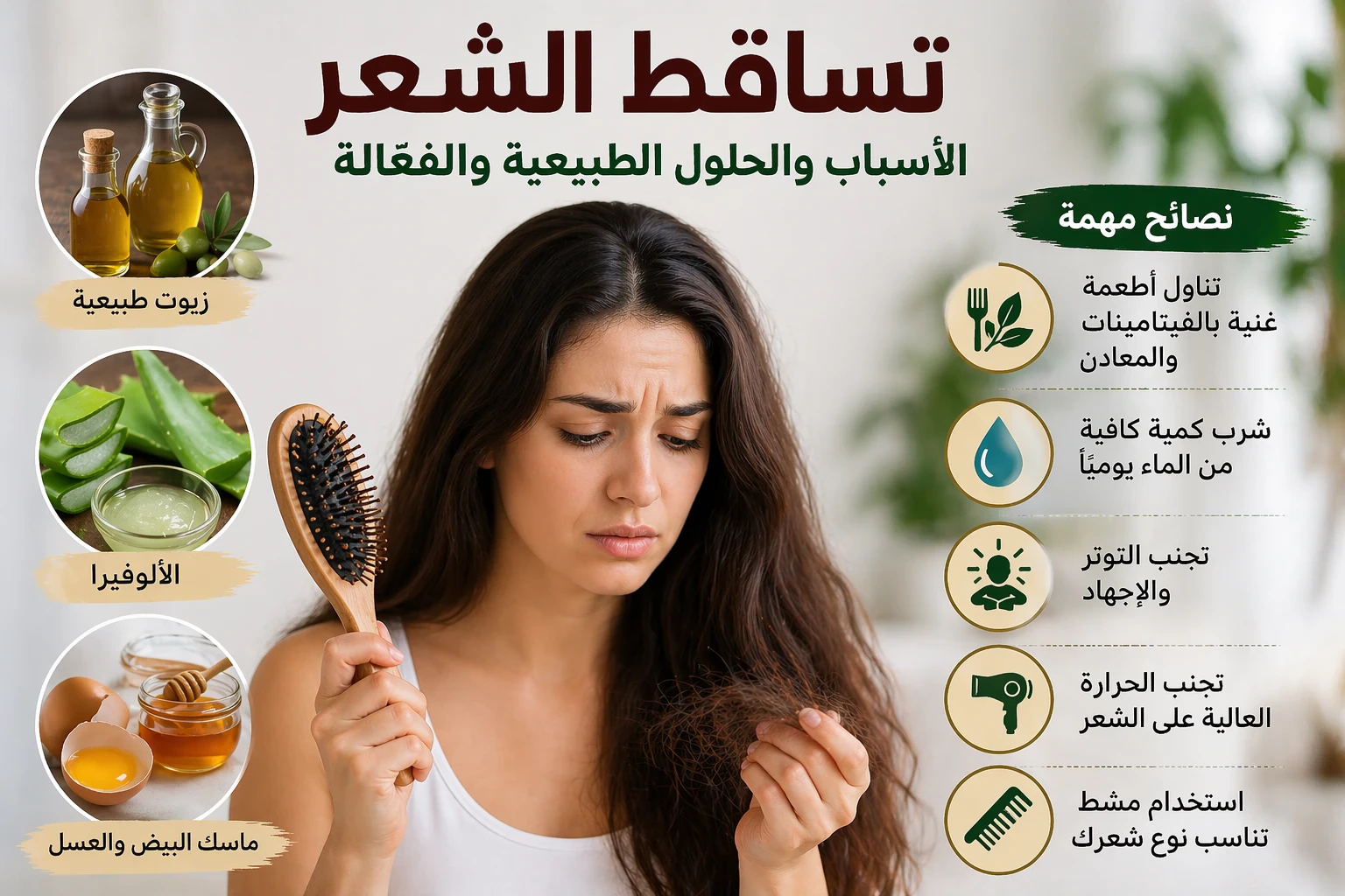 image about تساقط الشعر: الأسباب الخفية وطرق العلاج الفعّالة لاستعادة شعرك الصحي من جديد