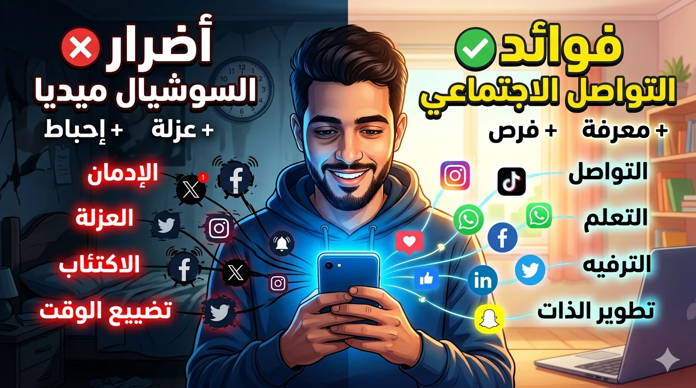 image about 📲 كيف نستخدم مواقع التواصل الاجتماعي بشكل صحيح؟