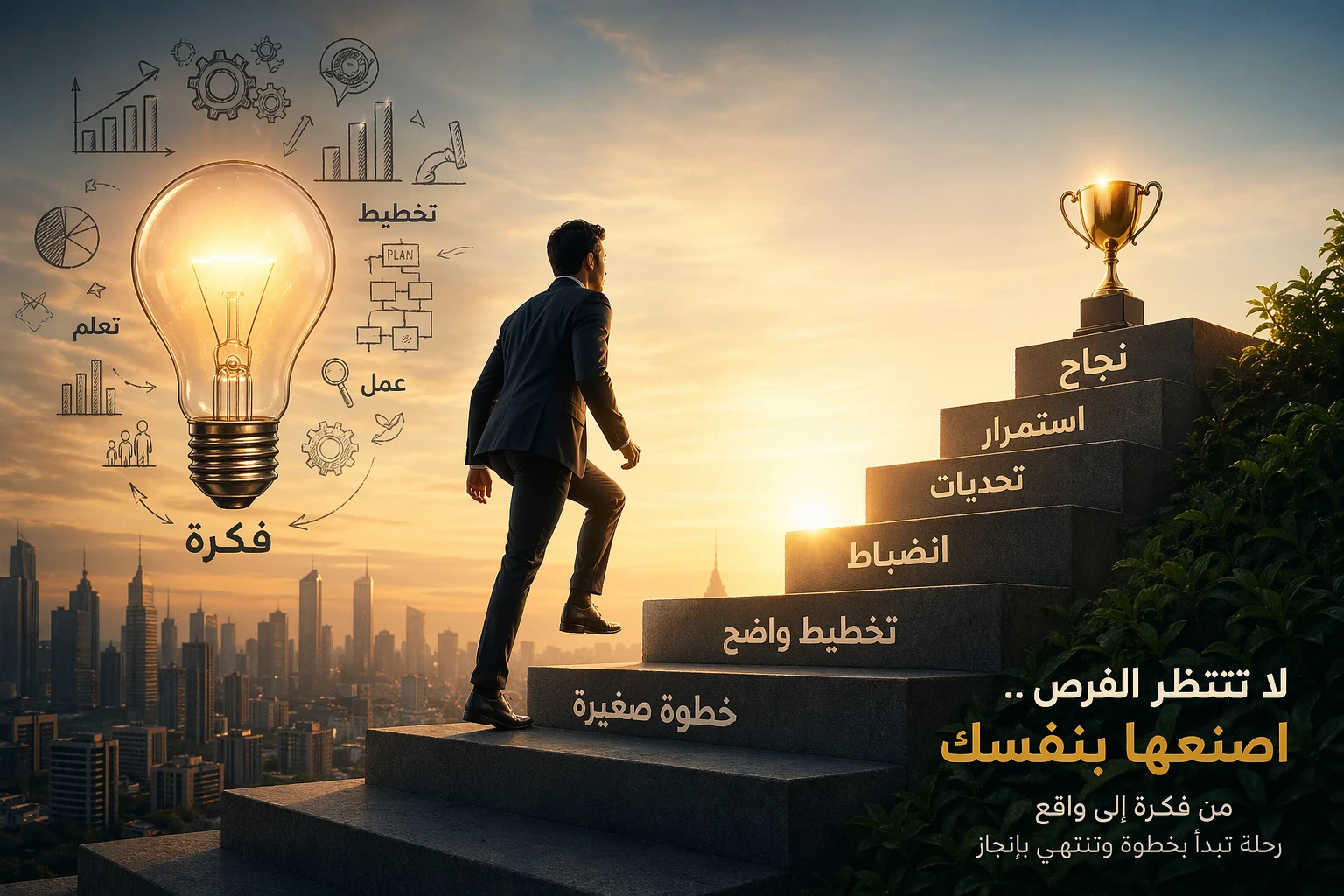 image about من فكرة إلى واقع: كيف تبني نجاحك بخطوات ثابتة وذكية