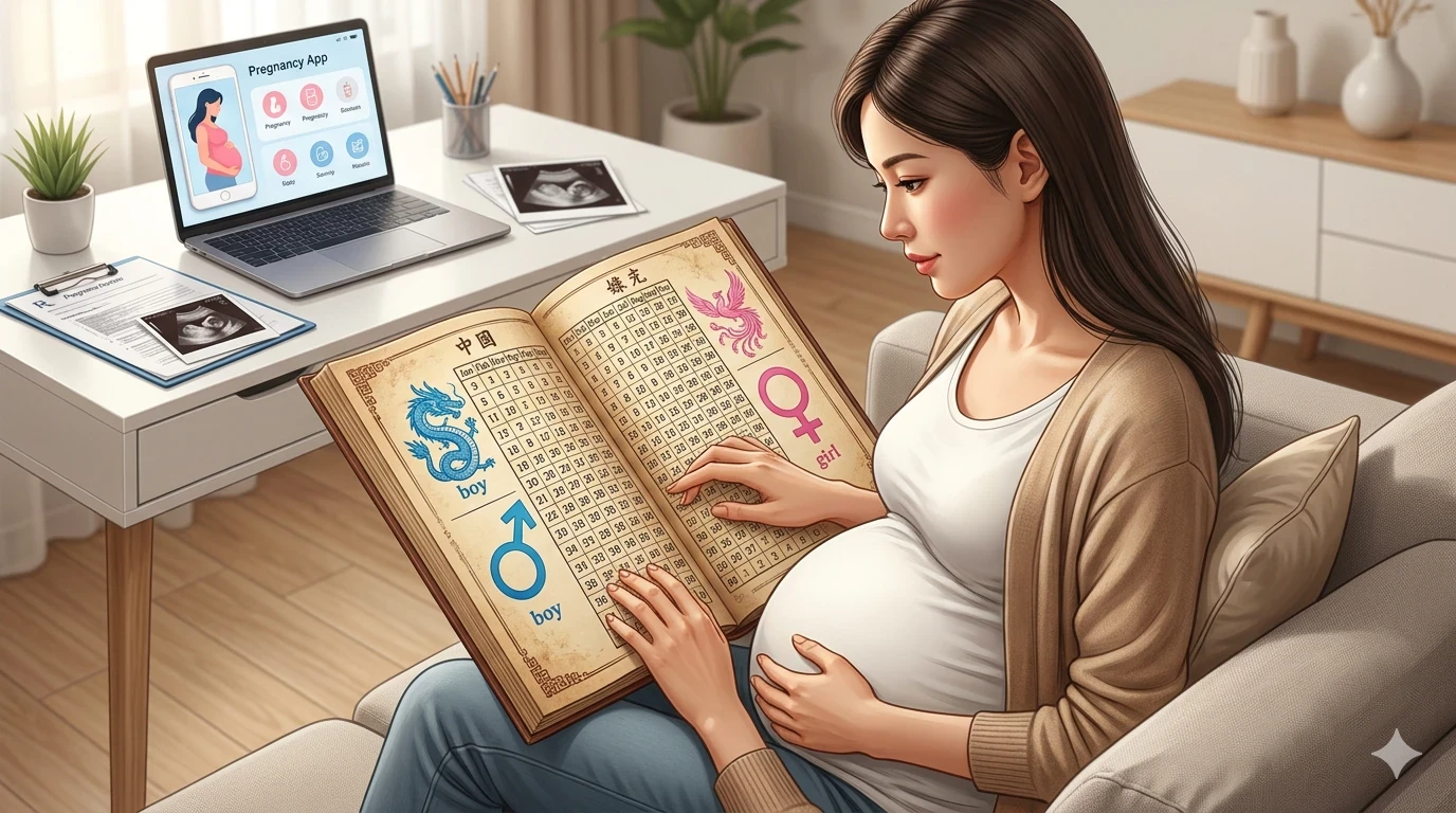 image about 	 الجدول الصيني 2026 للحمل بولد