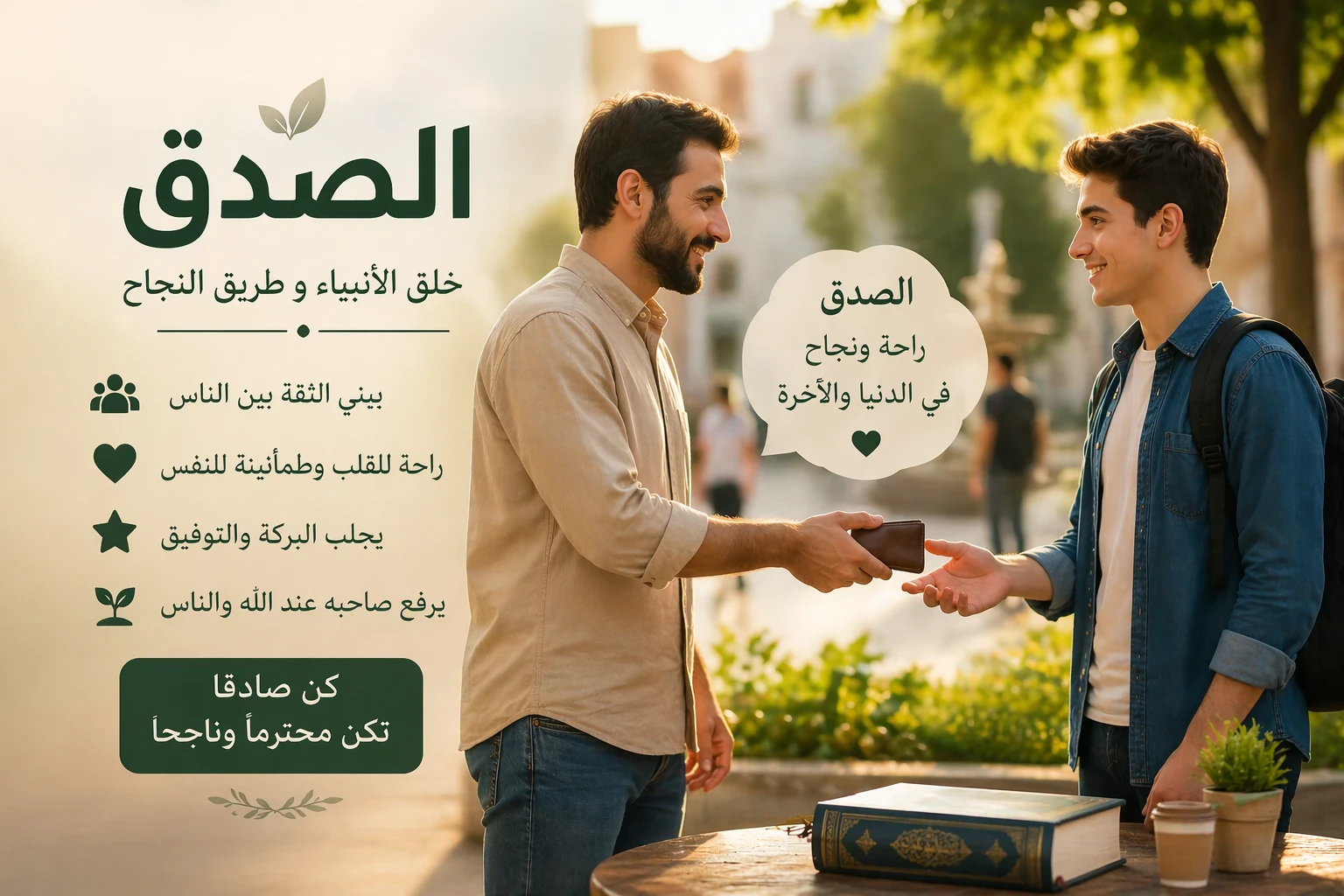 image about الصدق وأثره في حياه المسلم 