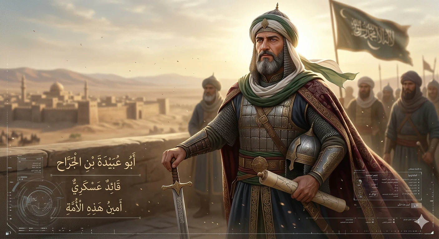 image about ابو عبيدة عامر بن عبدالله بن الجراح : آمين الأمة قائد فتوحات الشام 