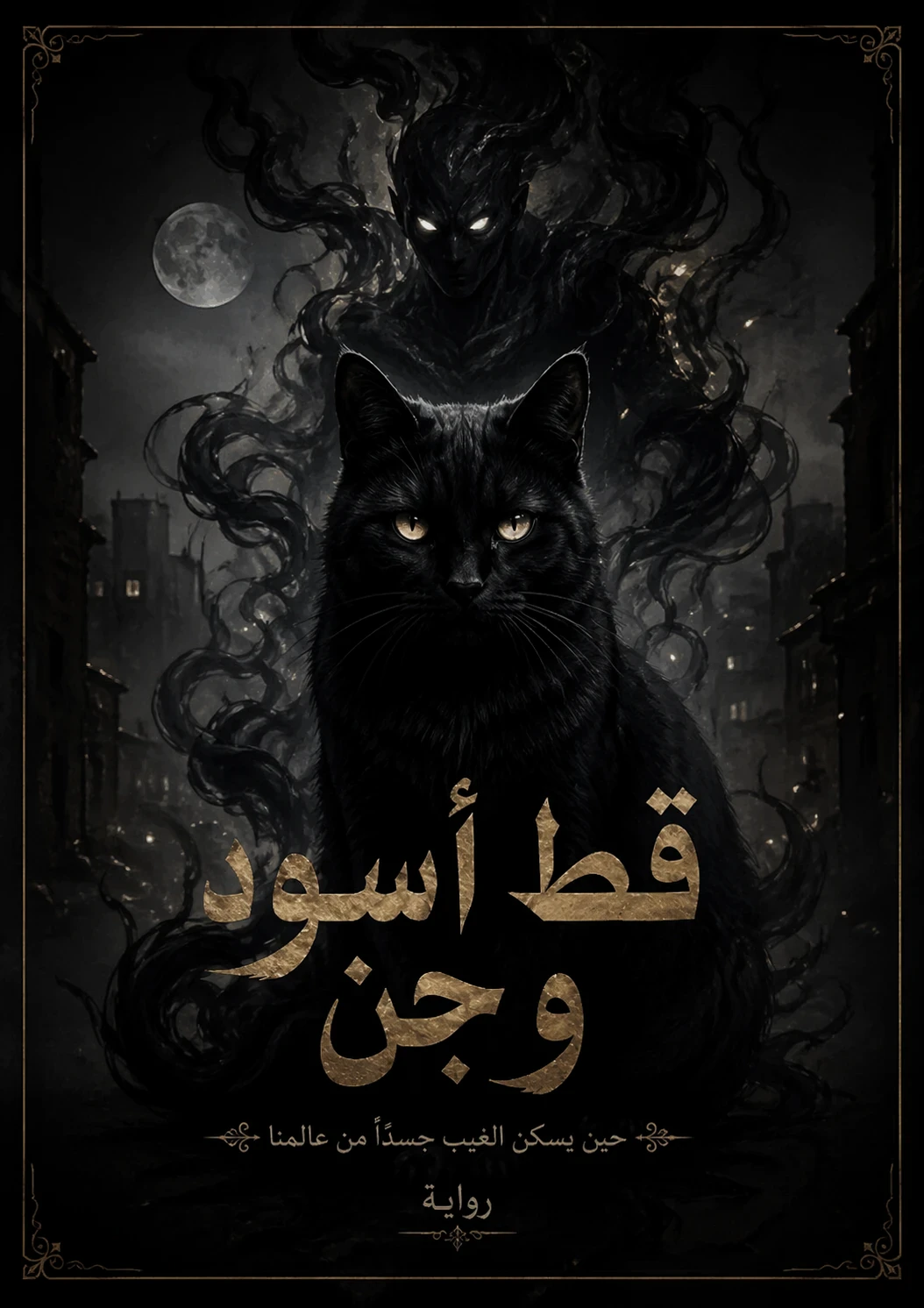 image about  جنّ في جسد قط أسود             