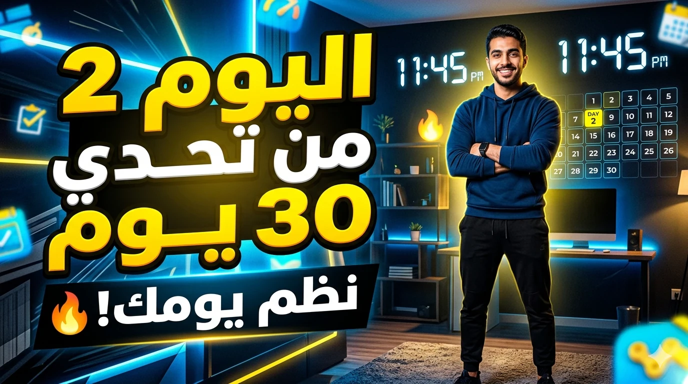 image about اليوم 2 من تحدي 30 يوم: نظم يومك قبل ما يضيع منك