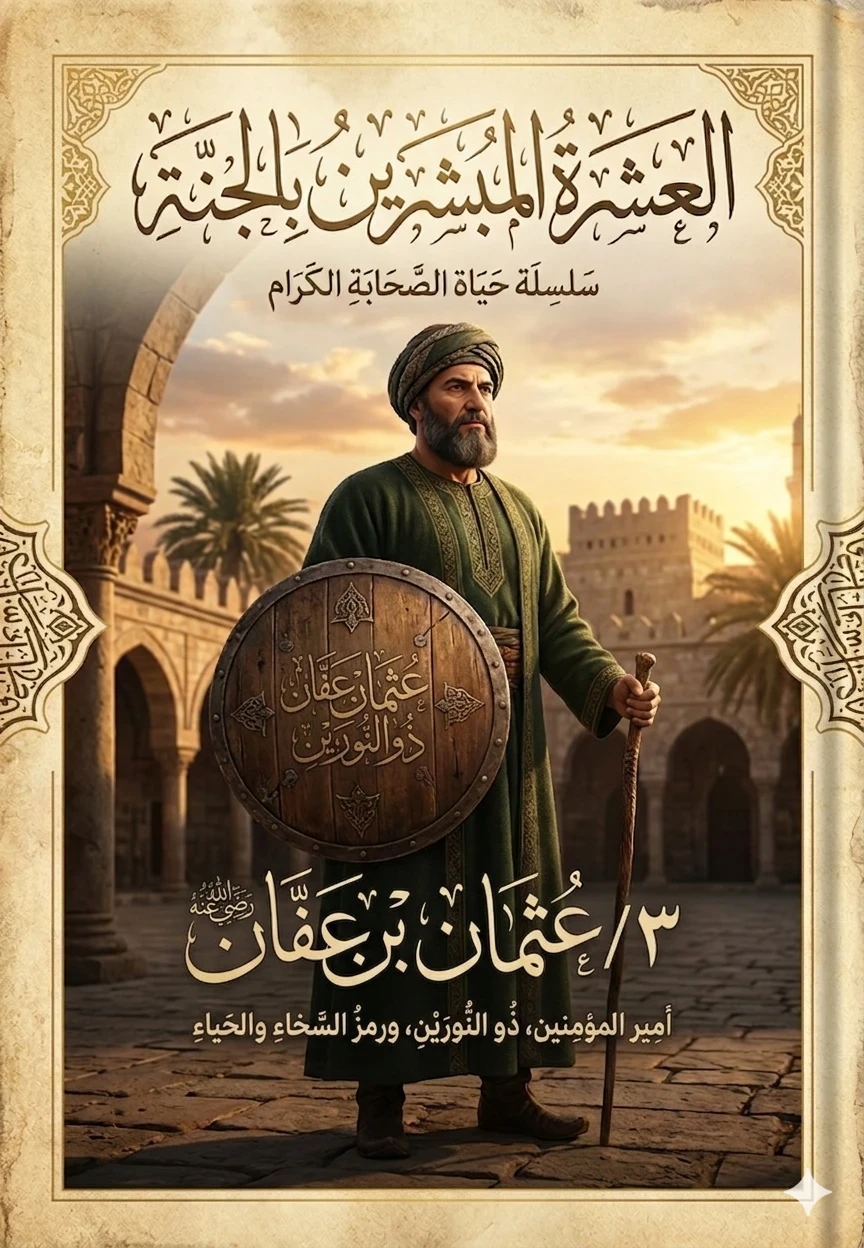 image about العشرة المبشرين بالجنة (٣) عثمان بن عفان رضي الله عنه: ذو النورين وسيد الحياء وباني الأمجاد