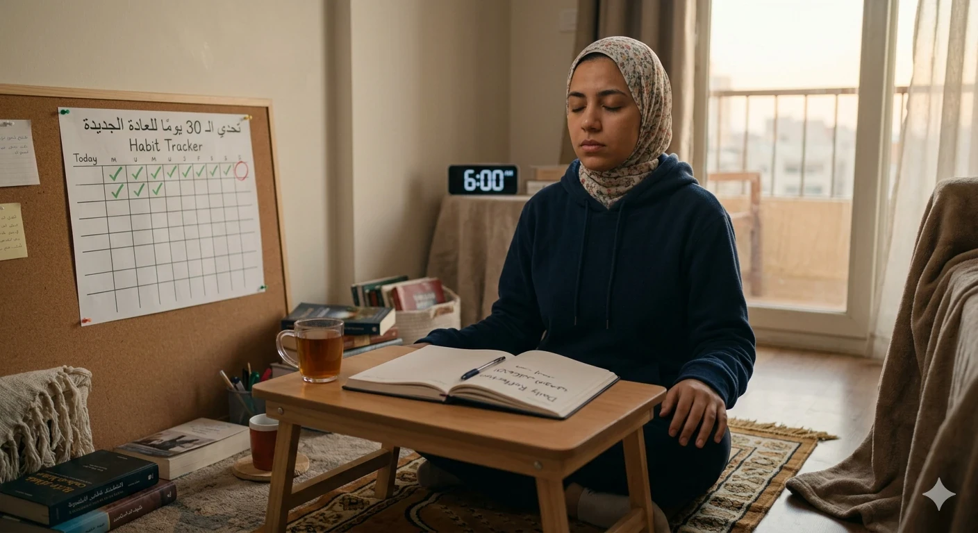 image about كيف تلتزم بعادة جديدة: دليل عملي لبناء عادات تدوم .