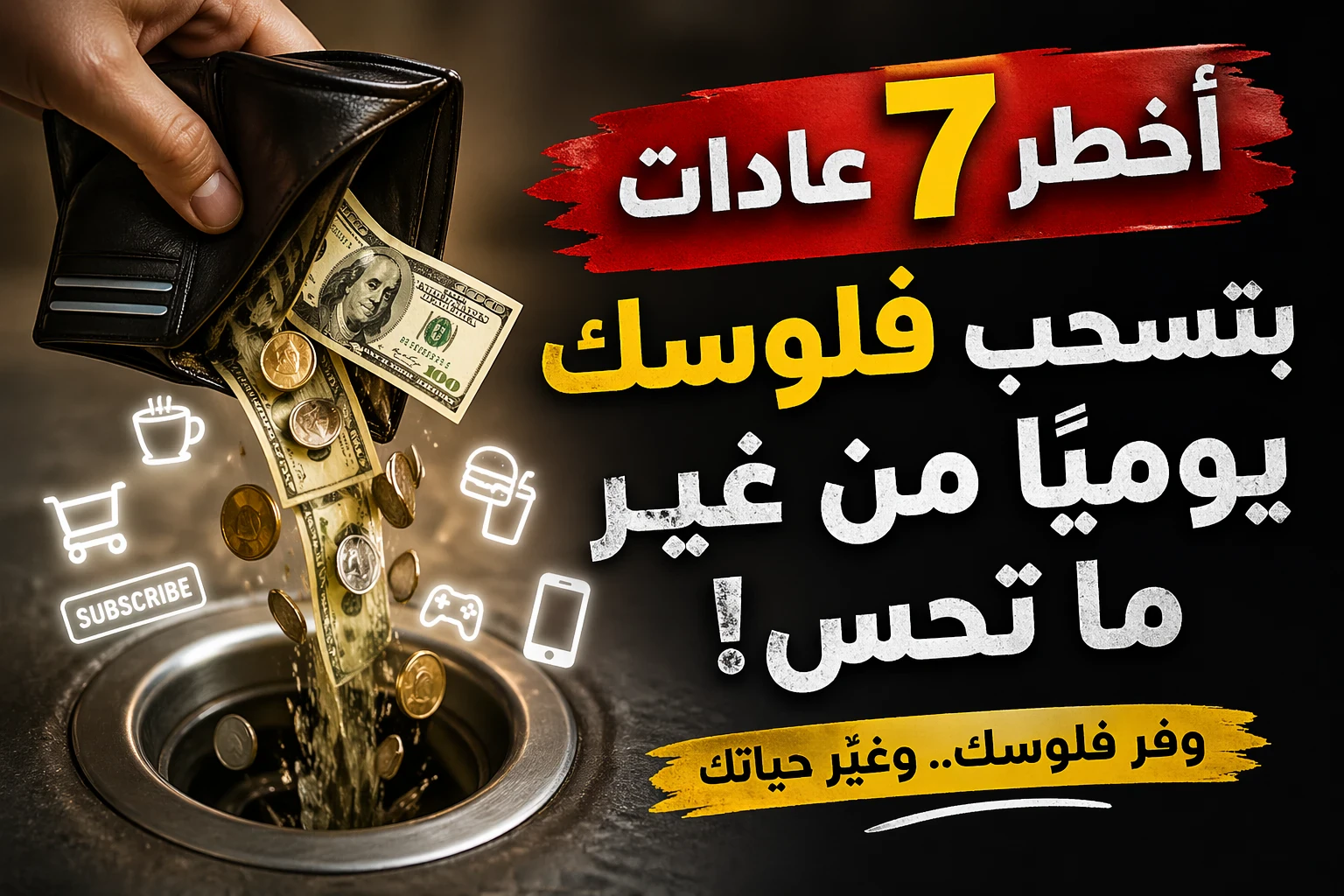 image about 💸 أخطر 7 عادات بتسحب فلوسك يوميًا من غير ما تحس (رقم 3 صادم!)