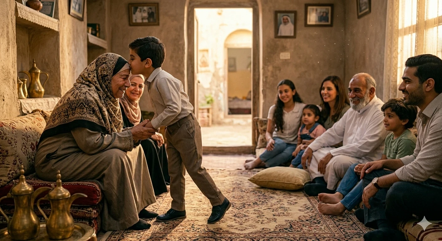 image about علم إبنك أن يقبل رأسك بدلاً من يدك..كي يتعلم الشموخ بدلاً من الإنحناء