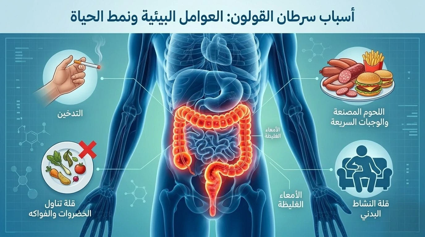 image about سرطان القولون: أعراض مبكرة لا يجب تجاهلها وأهم طرق الوقاية قبل فوات الأوان