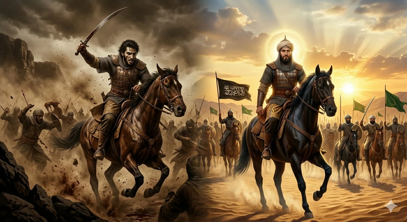 image about خالد بن الوليد: من خصمٍ للإسلام إلى سيفٍ من سيوفه