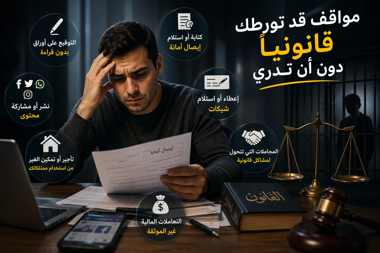 image about مواقف يومية قد تورطك قانونا دون ان تدري