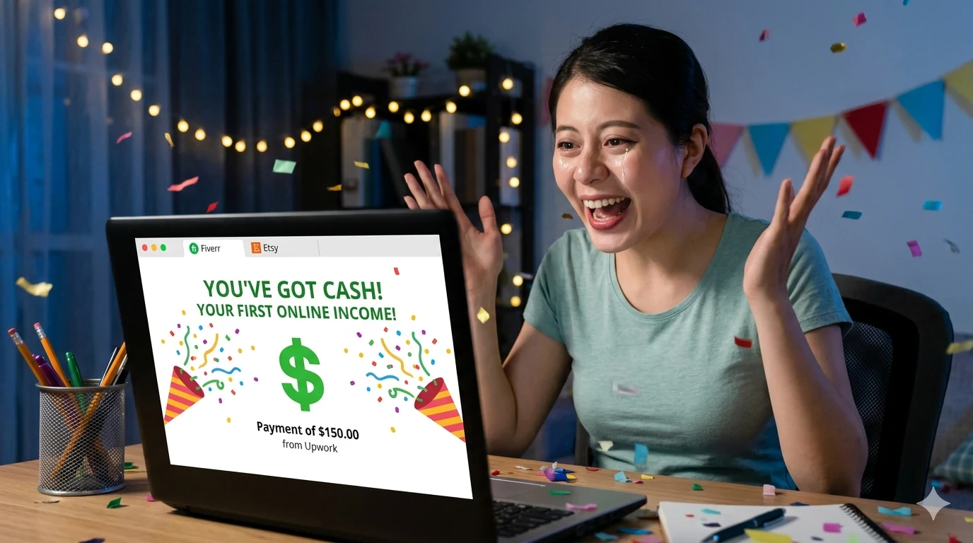 image about 🧠  كيف تحقق أول 10 دولار من الإنترنت في 24 ساعة 🚀💰