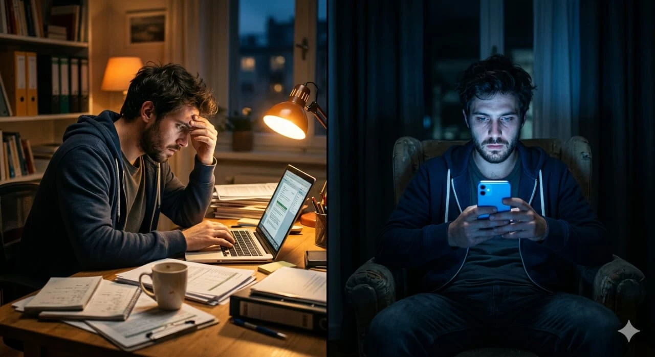 image about “التسويف والتفكير الزائد: العادة الصامتة التي تدمر حياتك دون أن تشعر”