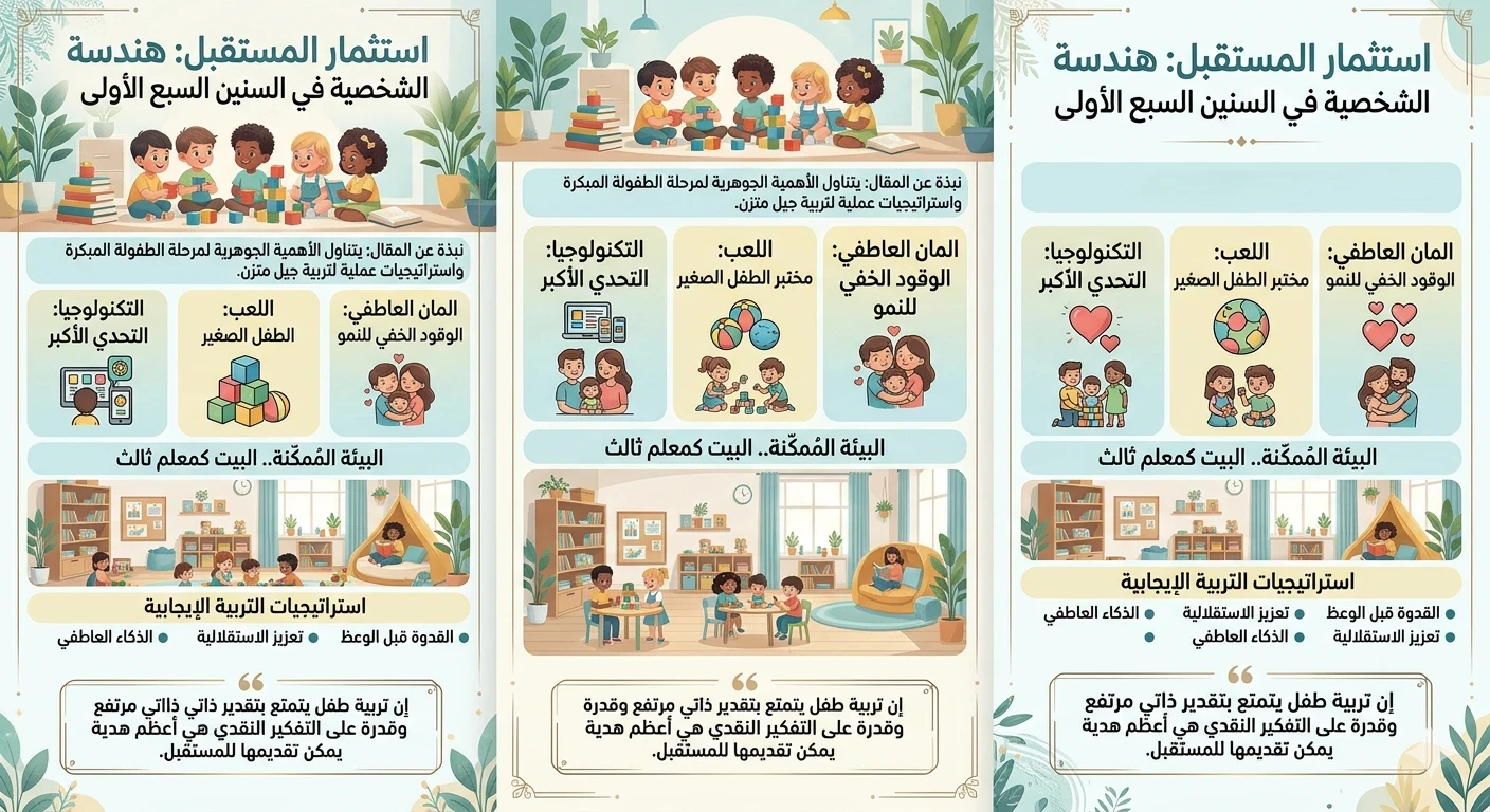 image about استثمار المستقبل: هندسة الشخصية في السنين السبع الأولى.