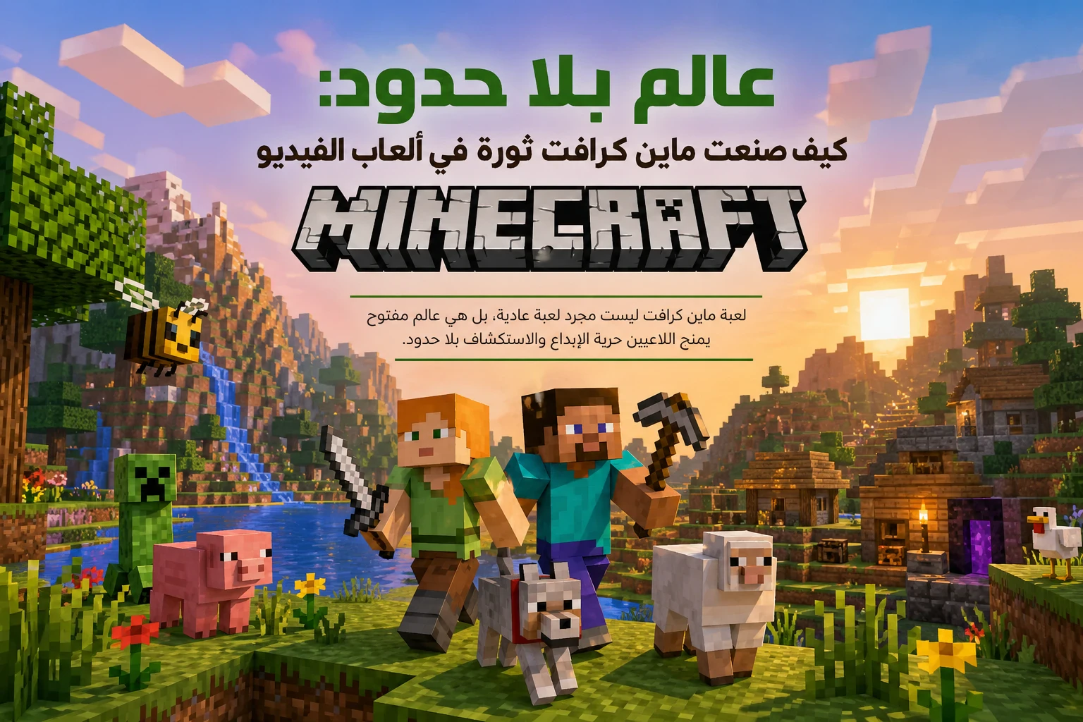 image about عالم بلا حدود: كيف صنعت Minecraft ثورة في ألعاب الفيديو