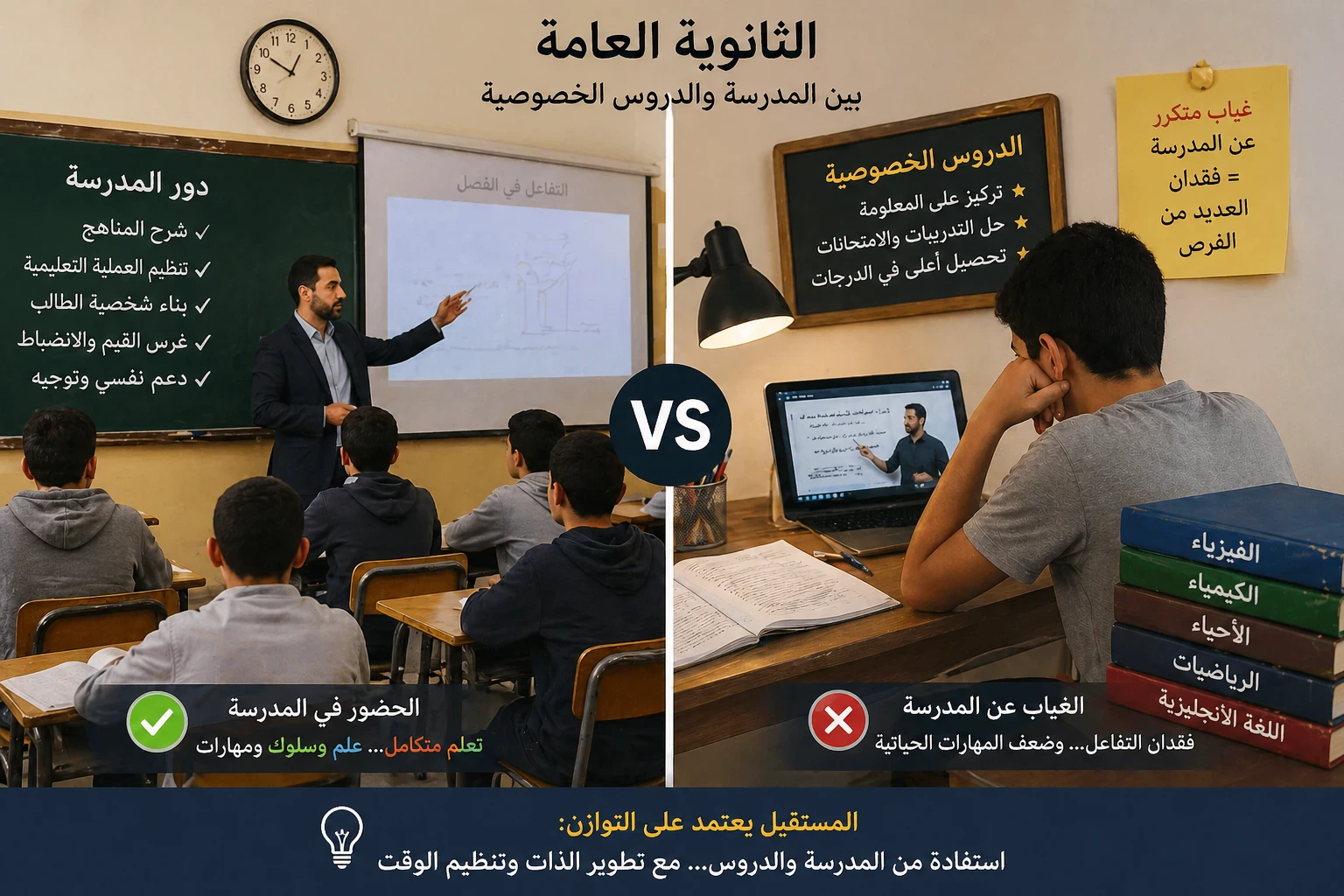 image about الدروس الخصوصية والثانوية العامة ومستقبل الطلاب