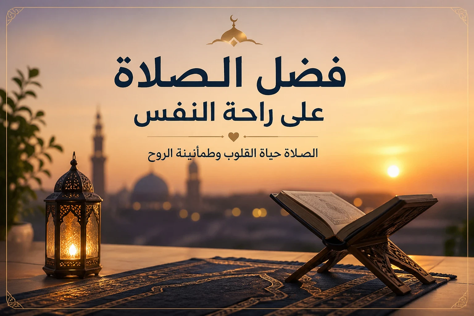 image about فضل الصلاة على راحة النفس