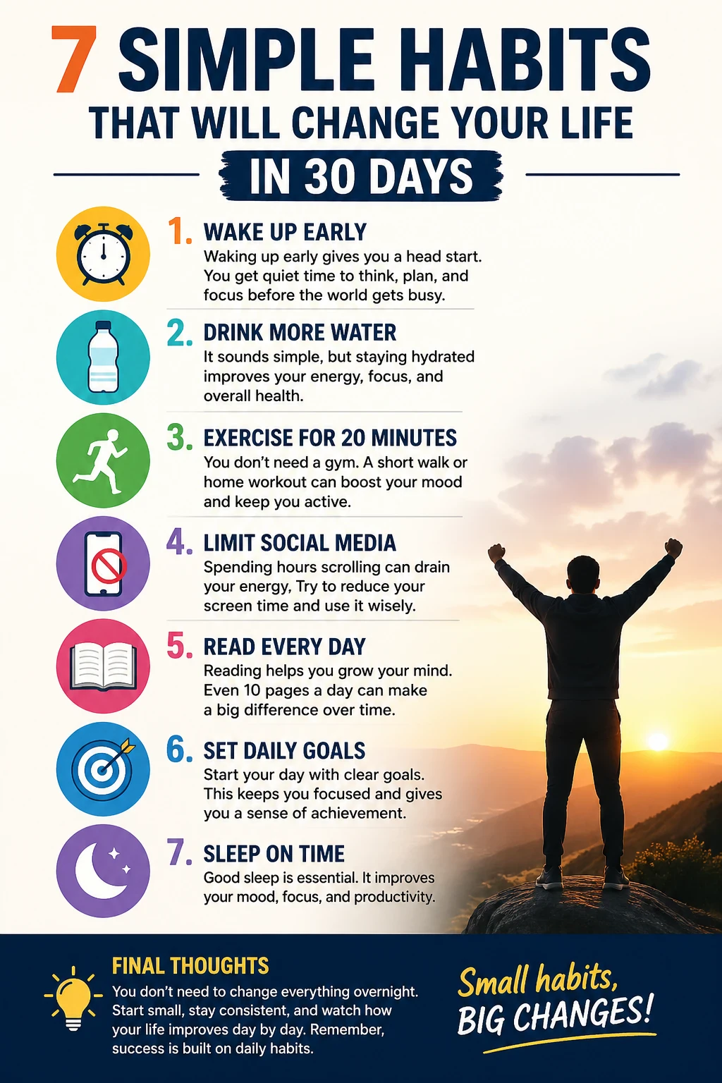image about Title: 7 Simple Habits That Will Change Your Life in 30 Days