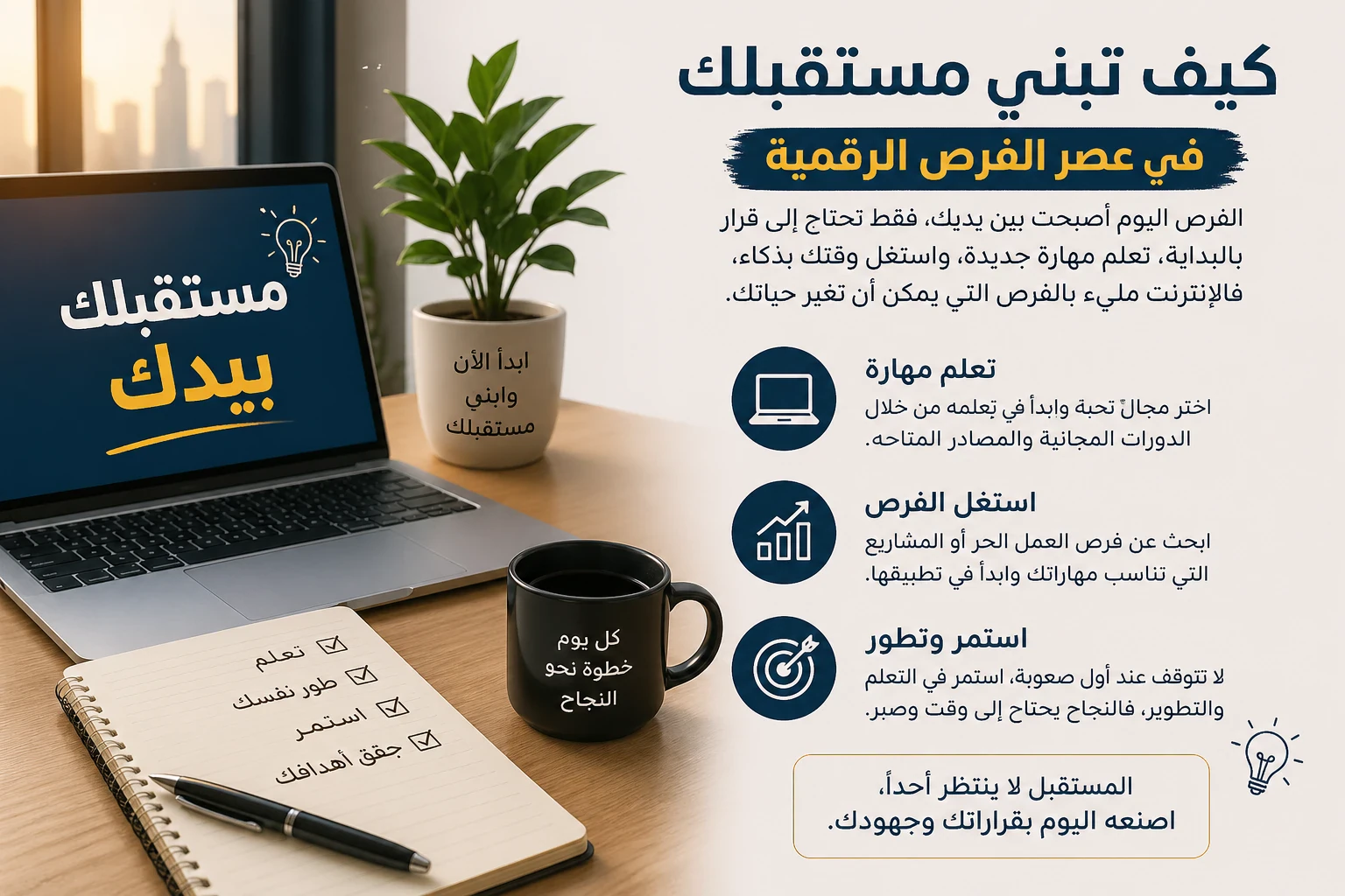 image about كيف تبني مستقبلك بذكاء في عصر الفرص الرقمية