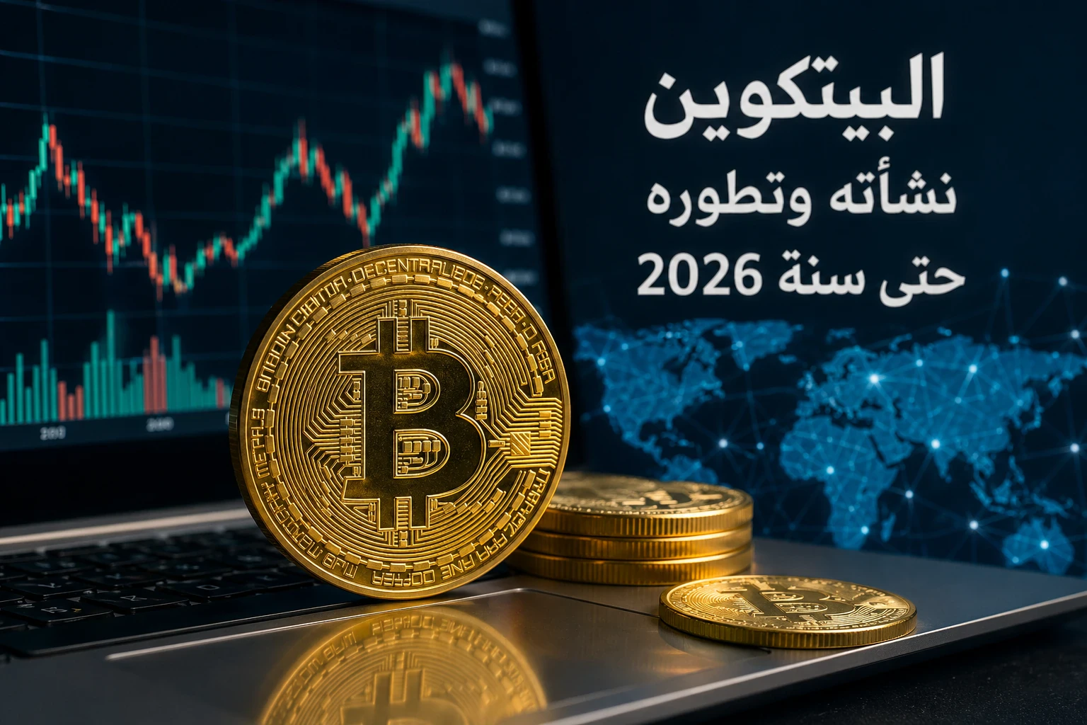 image about نشأة البيتكوين وتطوره حتى عام 2026: رحلة العملة الرقمية الأشهر في العالم