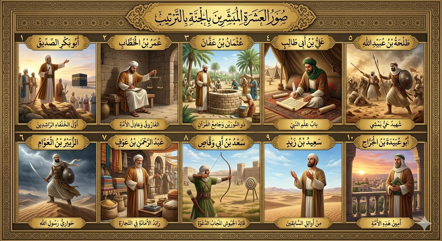 image about العشرة المبشرون بالجنة 