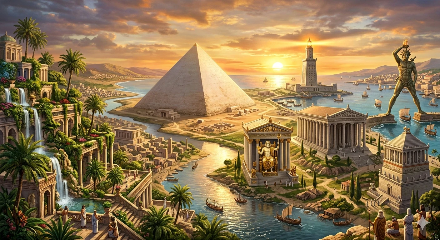 image about بصمة الخلود: جولة بين عجائب الدنيا السبع القديمة