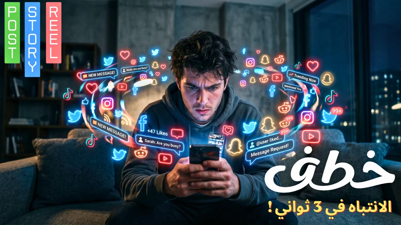 image about اقتصاد الانتباه: كيف تربح في عالم يتصارع فيه الجميع على ثواني من تركيزك؟