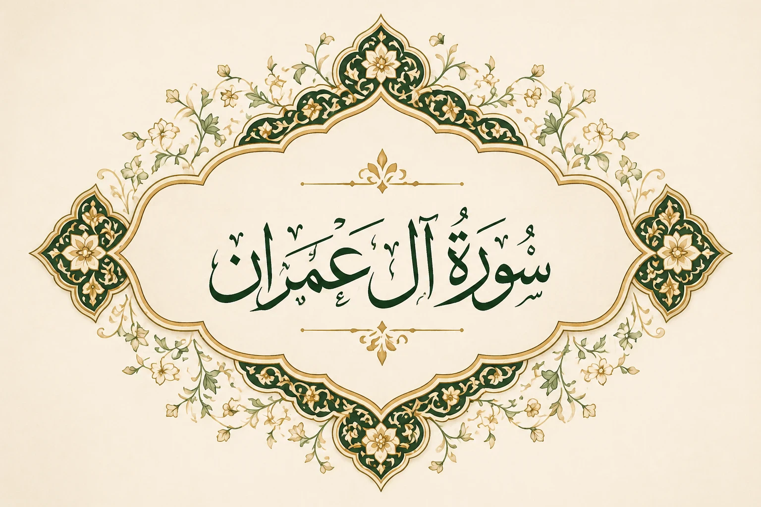 image about سورة آل عِمرَان كاملة بالتشكيل 