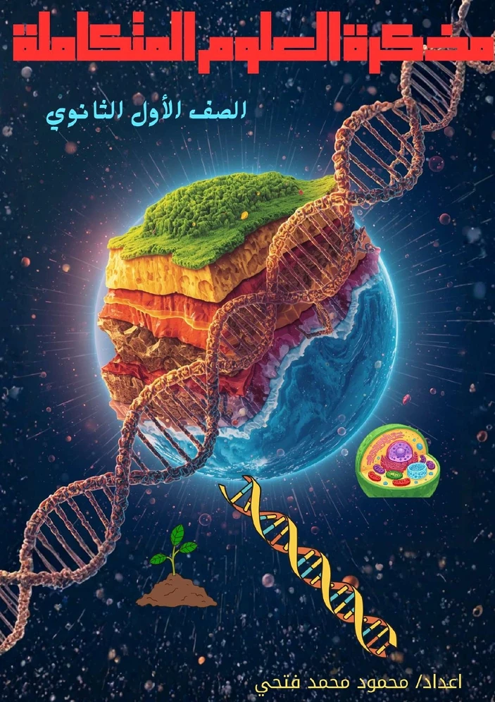 image about تحميل مذكرة المراجعة النهائية علوم متكاملة أولى ثانوي الترم الثاني 2026 PDF شرح شامل وأهم الأسئلة المتوقعة