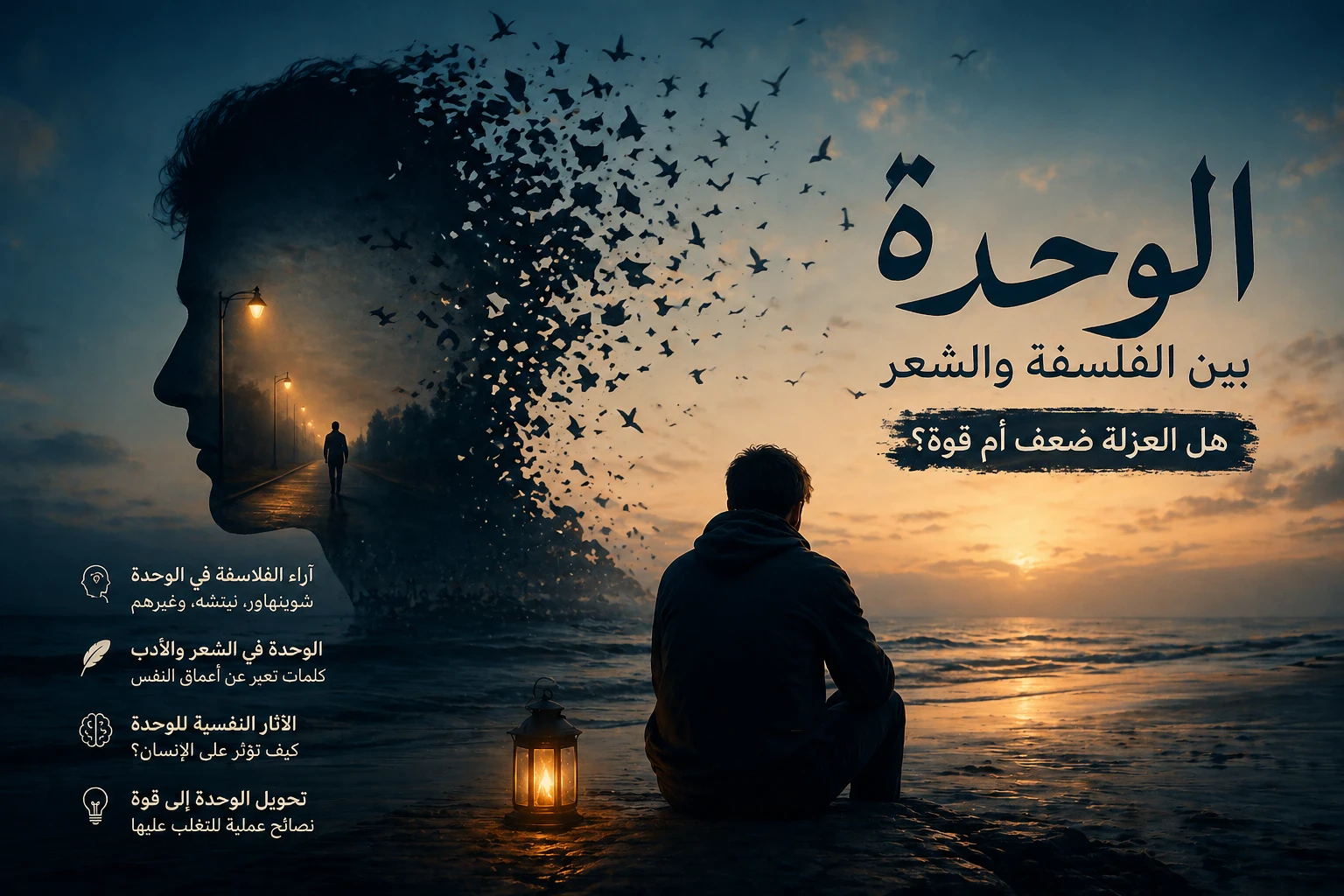 image about الوحدة بين الفلسفة والشعر: هل العزلة ضعف أم قوة؟