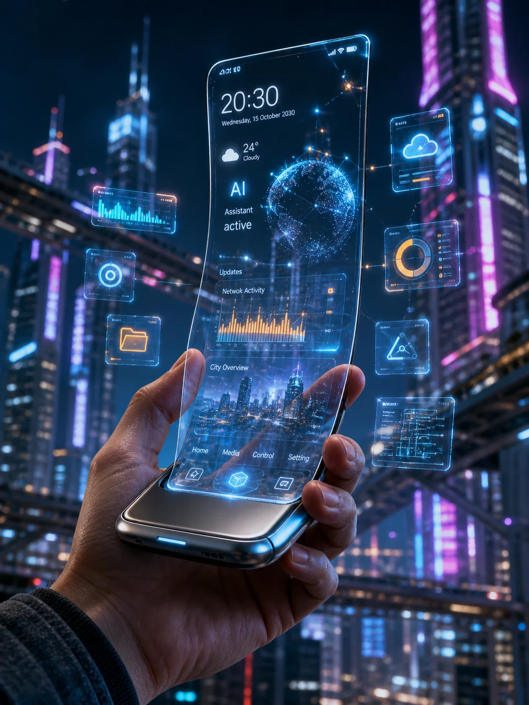 image about 📱 ثورة الهواتف الذكية 2030: كيف سيغيّر الذكاء الاصطناعي شكل حياتنا للأبد؟ 🤯