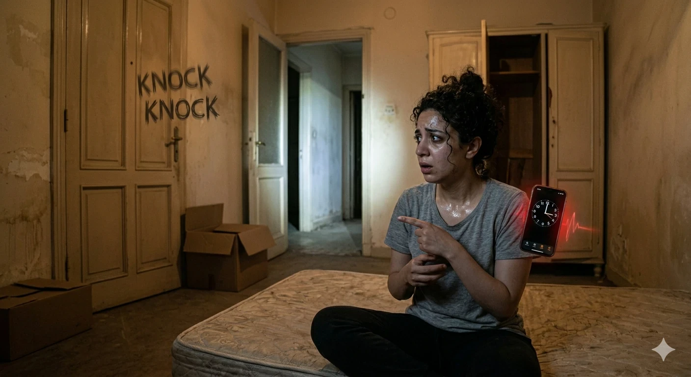 image about 🚪 الباب اللي بيخبط لوحده… سر الشقة رقم 7!