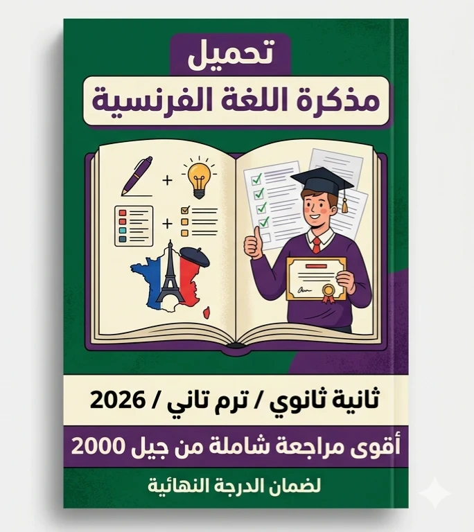 image about 📘 تحميل أقوى مذكرة لغة فرنسية تانية ثانوي ترم تاني 2026 PDF | مراجعة نهائية شاملة تضمن لك الدرجة النهائية