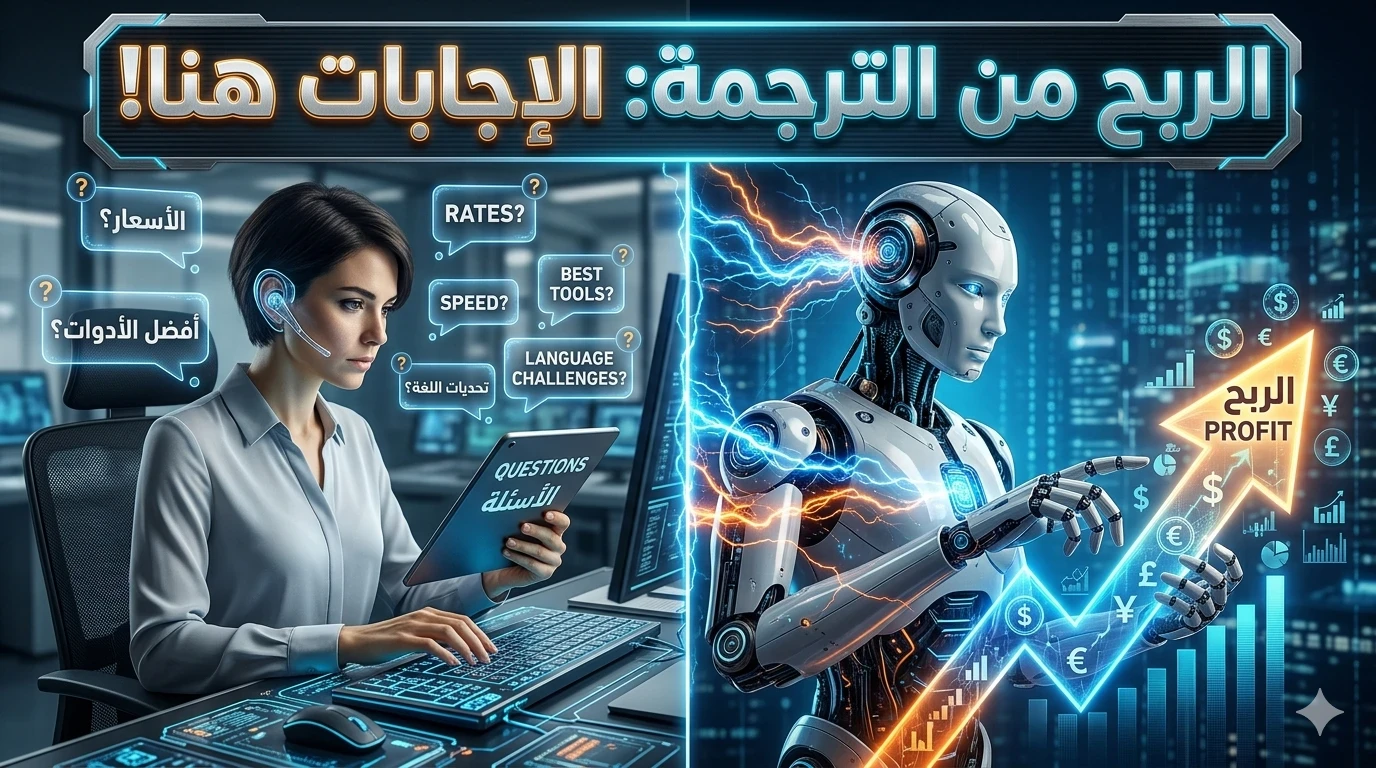 image about مستقبل الترجمة في 2026» كيف تضاعف أرباحك باستخدام أدوات الـ AI؟