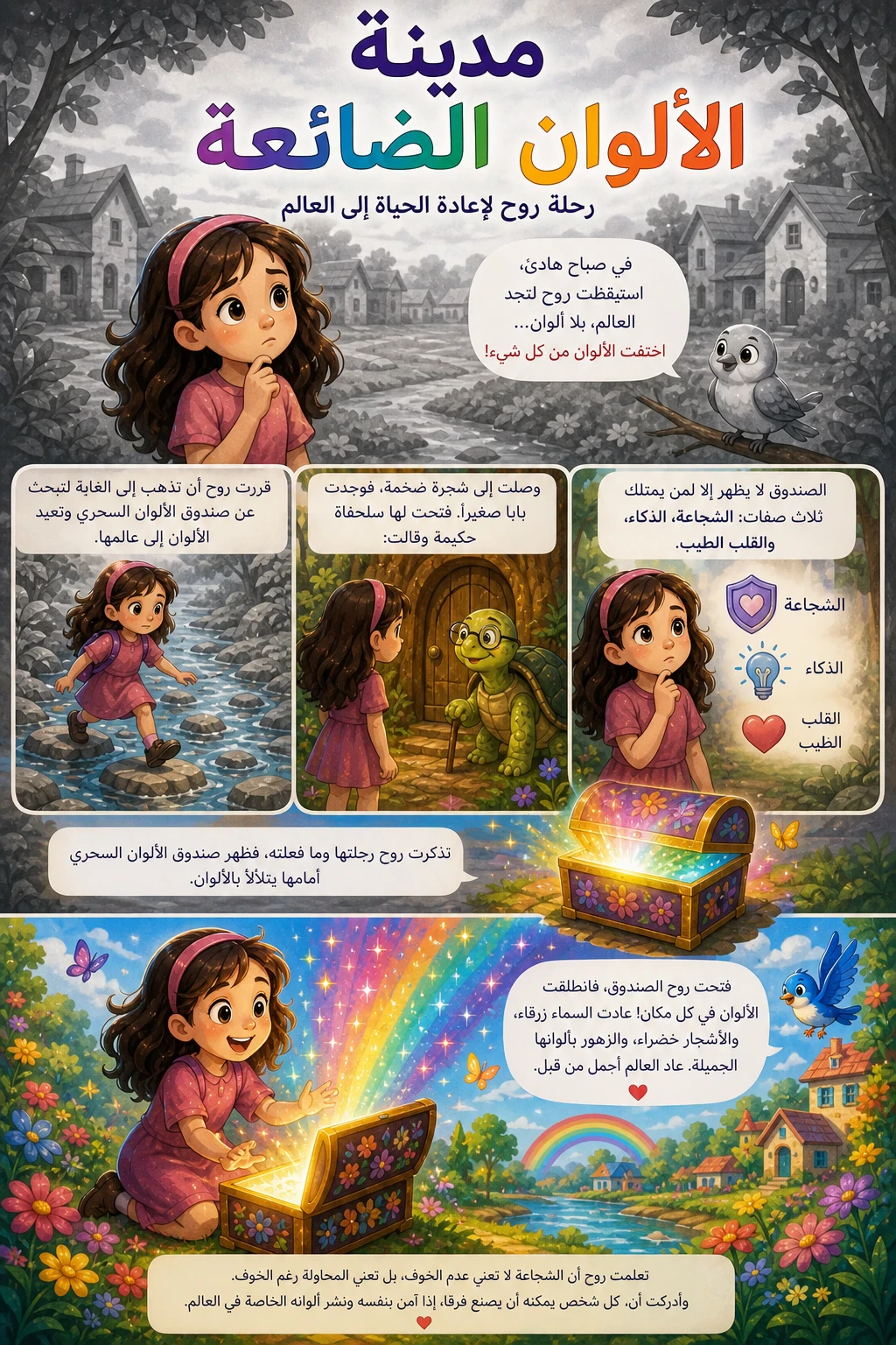 image about مدينة الألوان الضائعة: رحلة روح لإعادة الحياه  إلى العالم 🌈