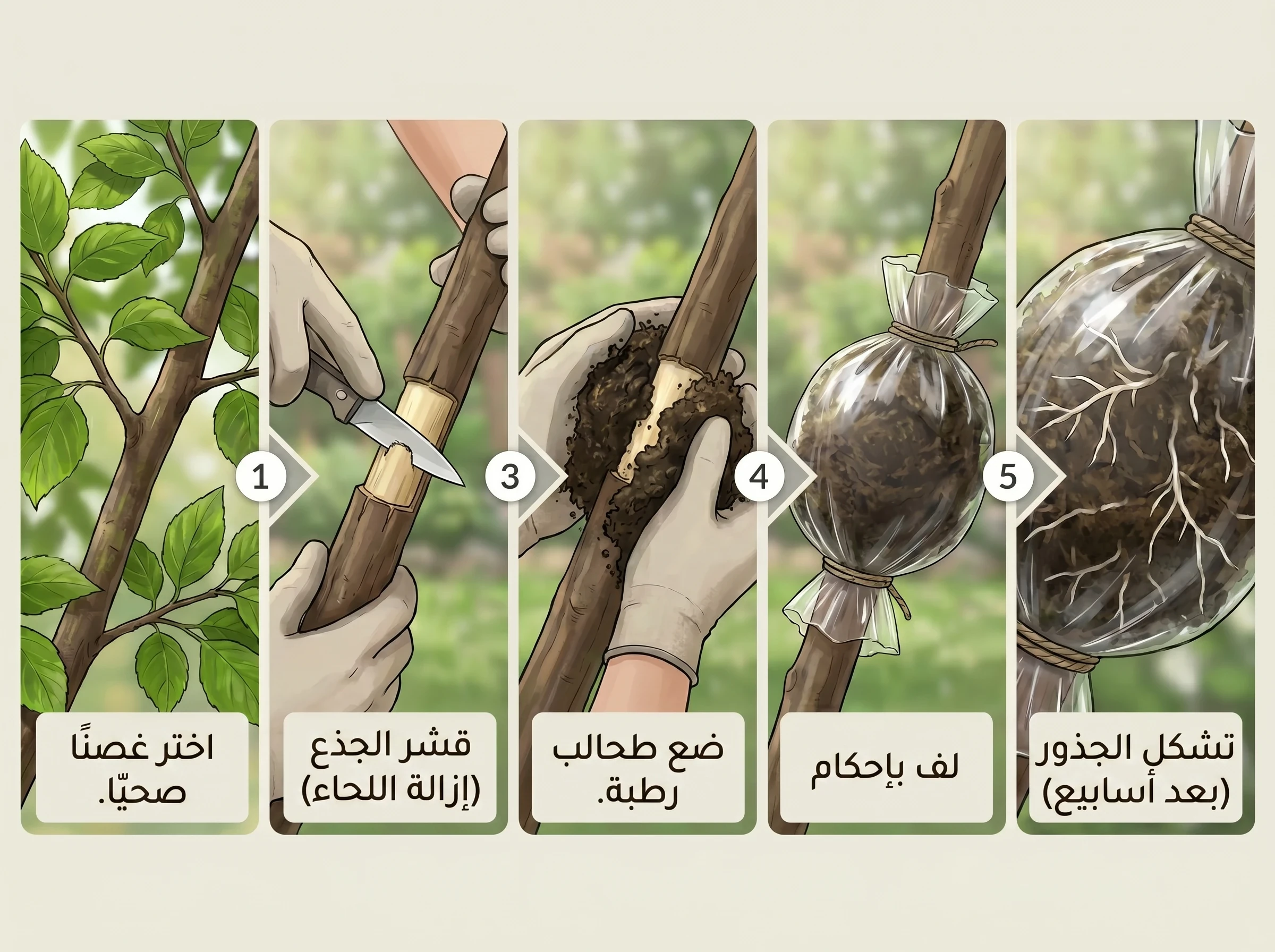 image about الترقيد الهوائي: دليل شامل لإكثار النباتات الخشبية بنجاح فائق