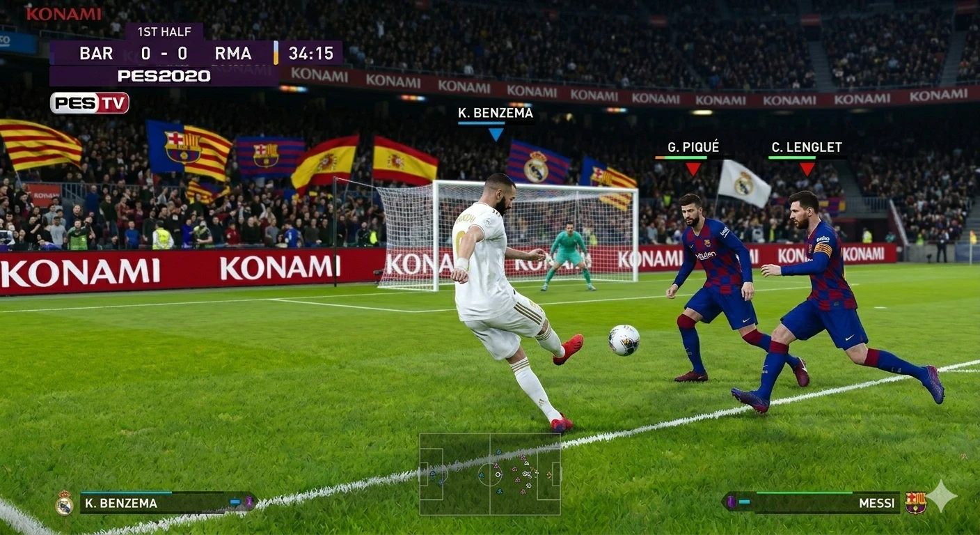 image about تحميل لعبة PES 2020 للأجهزة الضعيفة للكمبيوتر والأندرويد مع الدوري المصري ودوري أبطال أفريقيا بحجم صغير
