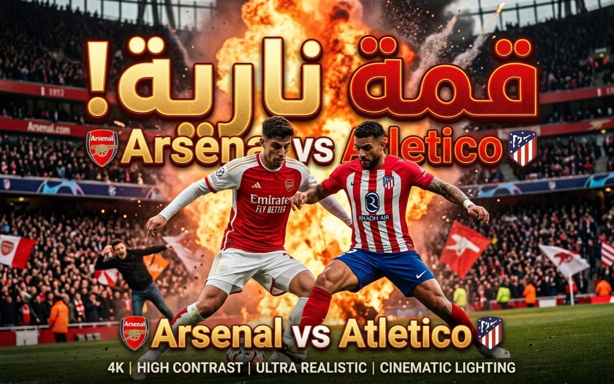 image about قمة نارية في دوري الأبطال.. أرسنال يصطدم بأتلتيكو مدريد في موقعة الحسم مساء الثلاثاء