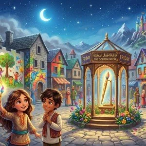 image about مملكة الألوان المفقودة وسر الفرشاة الذهبية