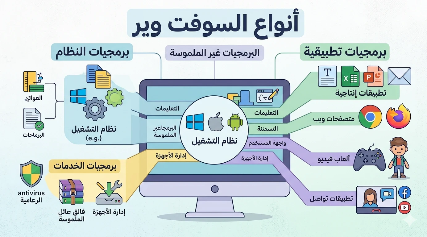 image about مكونات الحاسوب ووظائفها: دليلك لفهم أساسيات الكمبيوتر