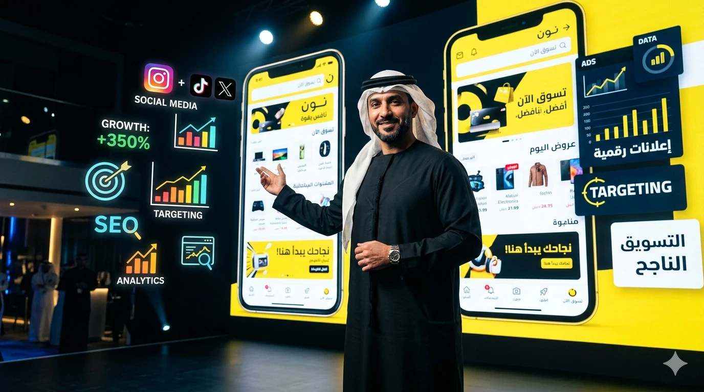 image about التسويق الرقمي في نون بالسعودية والإمارات