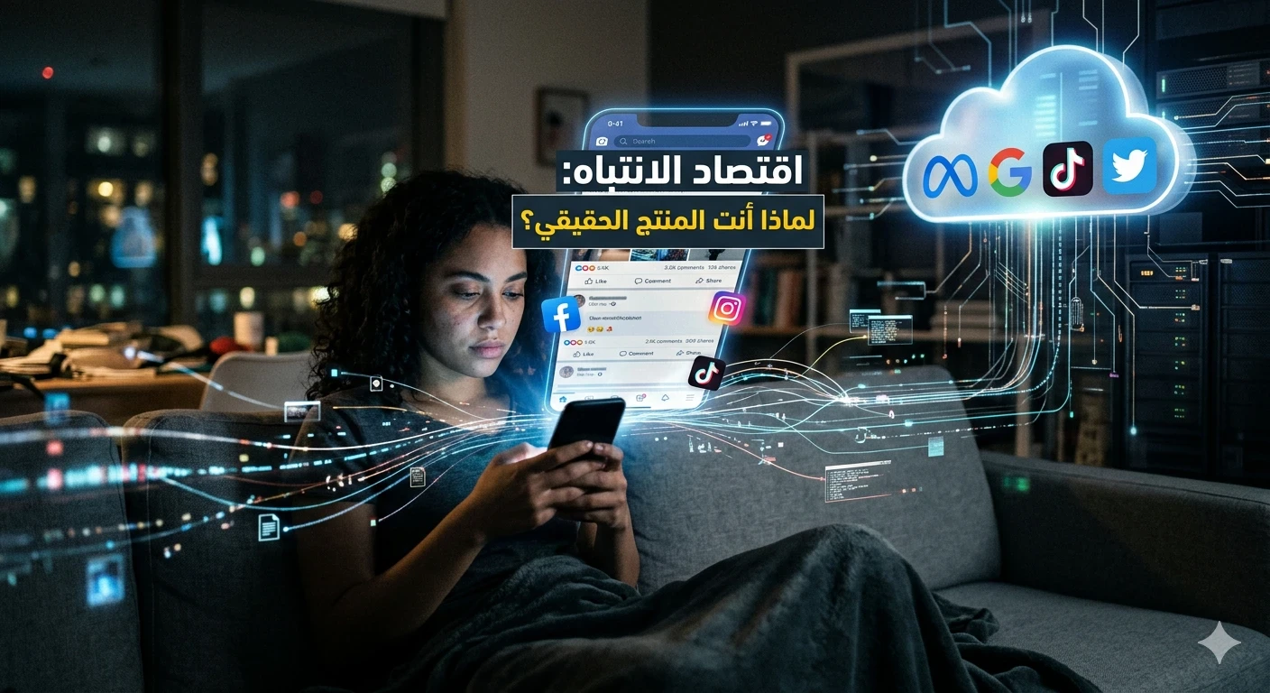 image about اقتصاد الانتباه: لماذا أنت المنتج الحقيقي على مواقع التواصل الاجتماعي؟