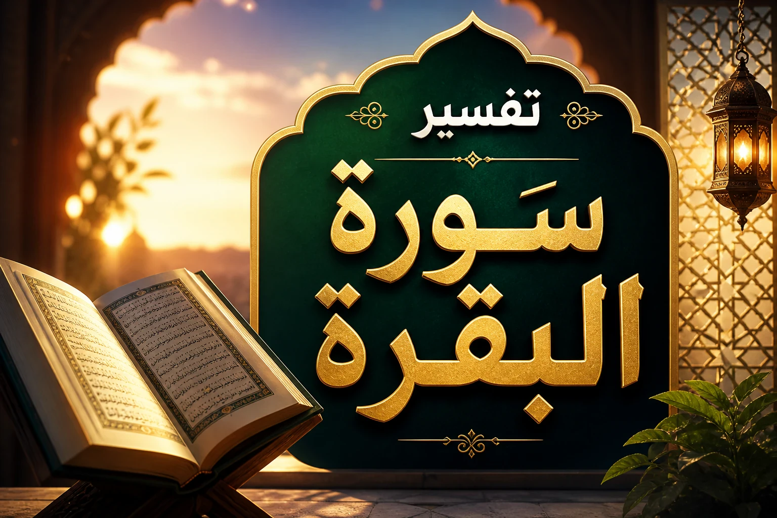 image about تفسير سورة البقرة (الجزء الأول): بداية الهداية وبناء الإيمان في القرآن الكريم
