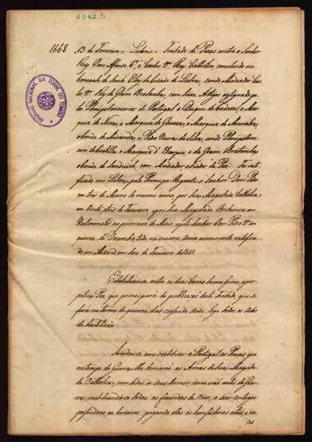 image about معاهدة لشبونة 1668.. نهاية 28 عاماً من الحرب واستقلال البرتغال