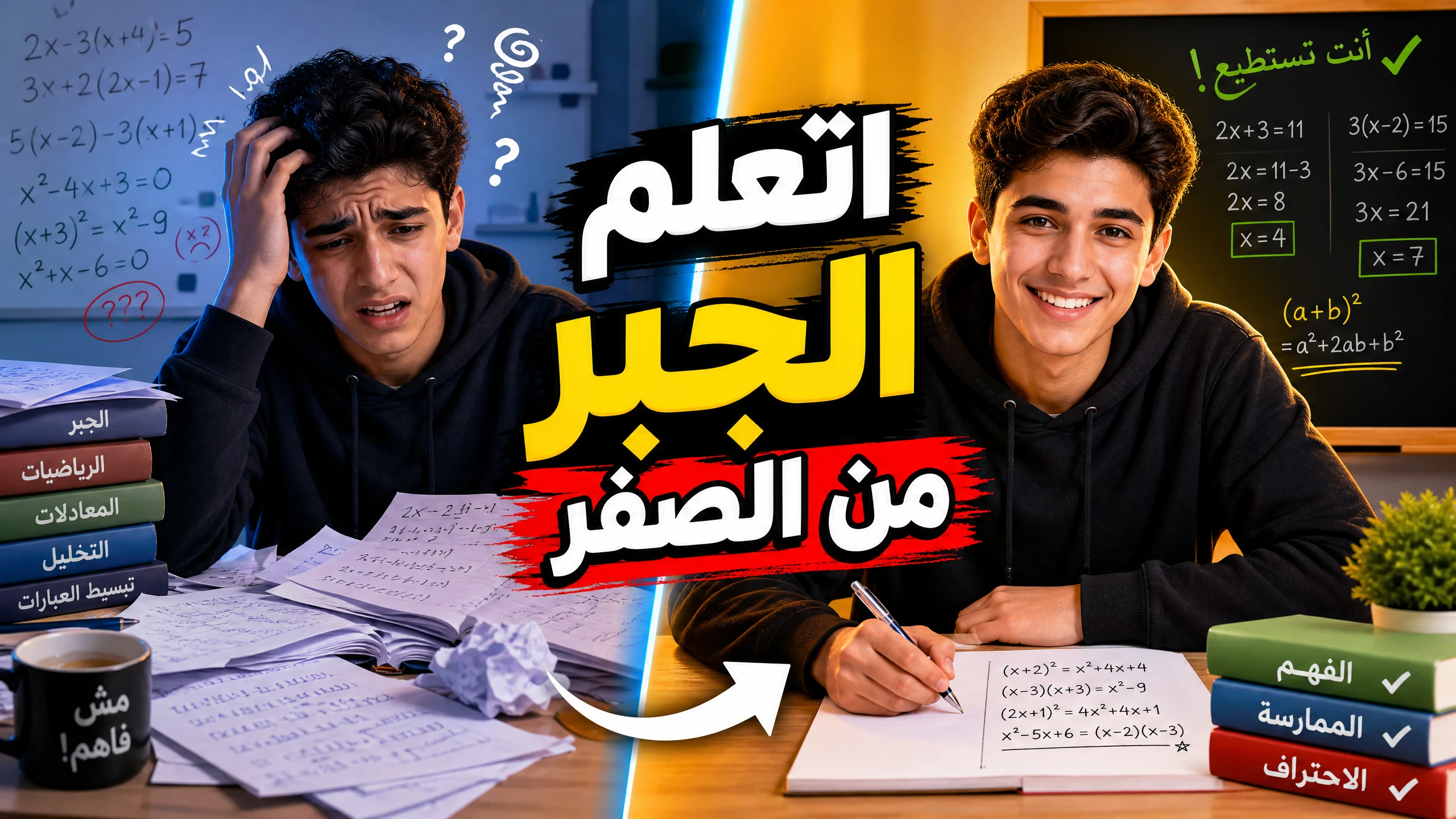 image about إزاي تتعلم تحل الجبر من الصفر حتى لو مستواك ضعيف (خطة عملية هتغير مستواك في شهر)
